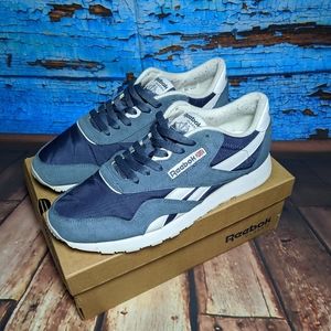 Reebok Classic Nylon "Brave Blue" Running Shoes